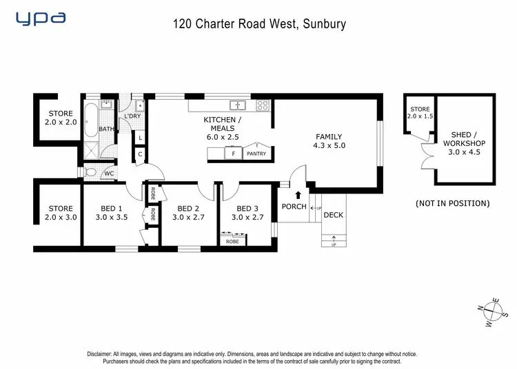 Floorplan of Homely house listing, 120 Charter Road West, Sunbury VIC 3429