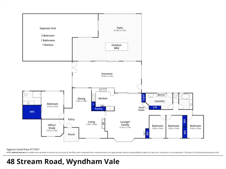 Floorplan of Homely house listing, 48 Stream Road, Wyndham Vale VIC 3024