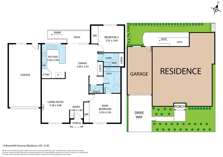 Floorplan of Homely house listing, 13 Broomhill Avenue, Blackburn VIC 3130