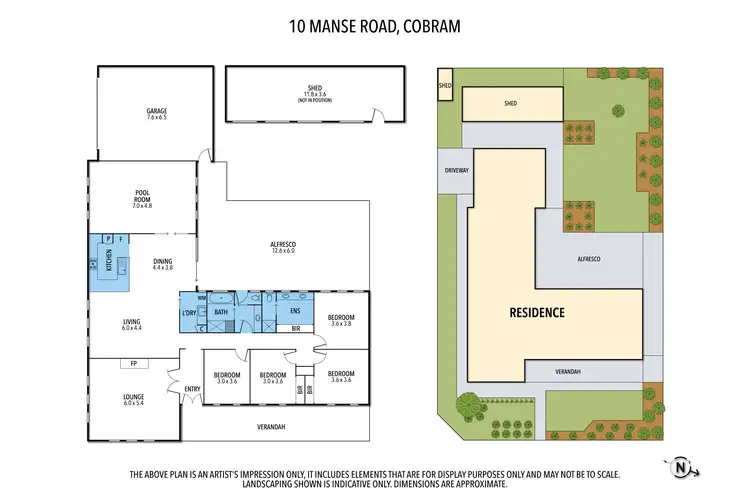Floorplan of Homely house listing, 10 Manse Road, Cobram VIC 3644