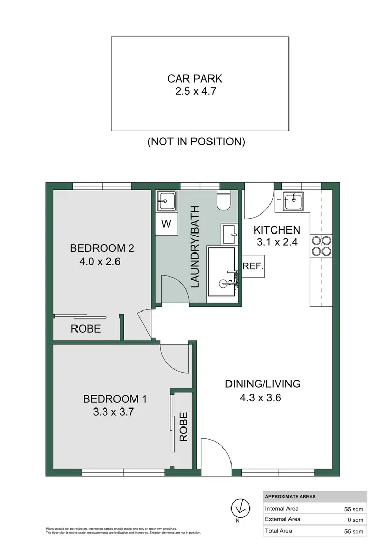 Floorplan of Homely unit listing, 7/57 Wattle Avenue, Hove SA 5048
