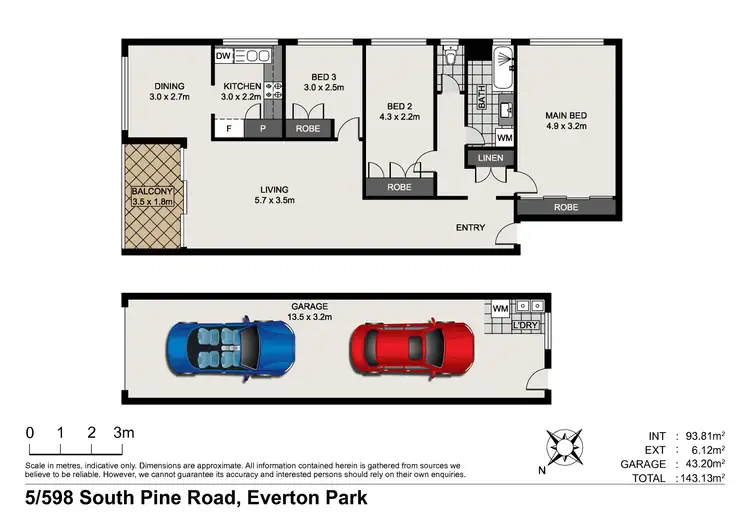 Floorplan of Homely unit listing, 5/598 South Pine Road, Everton Park QLD 4053