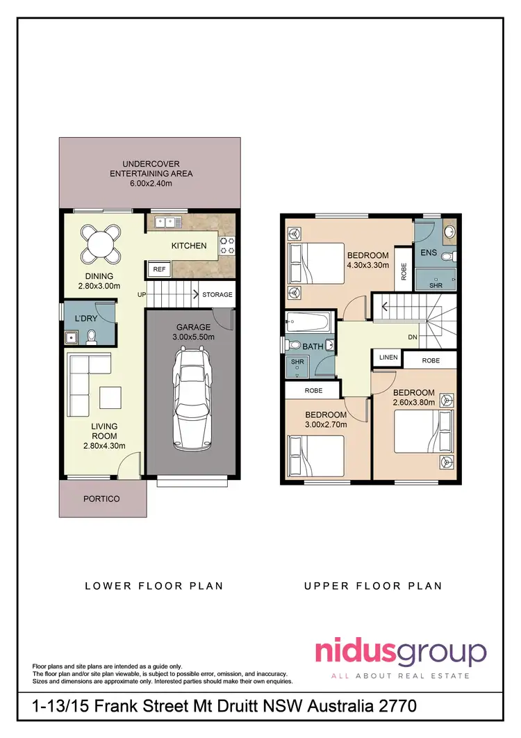 Floorplan of Homely townhouse listing, 1/13-15 Frank Street, Mount Druitt NSW 2770