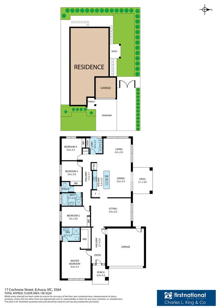 Floorplan of Homely house listing, 17 Cochrane Street, Echuca VIC 3564
