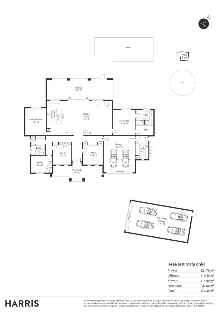 Floorplan of Homely house listing, 10 Leedham Drive, Greenwith SA 5125