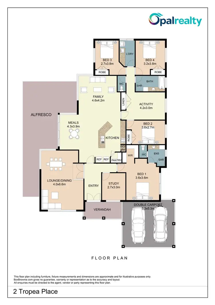 Floorplan of Homely house listing, 2 Tropea Place, Secret Harbour WA 6173