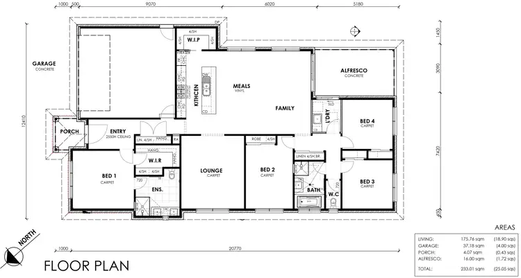 Floorplan of Homely house listing, 48 Ponting Way, Baranduda VIC 3691