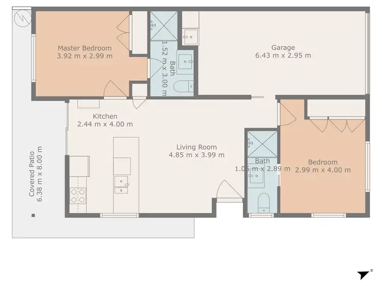 Floorplan of Homely unit listing, 16/53 Retro Street, Emerald QLD 4720