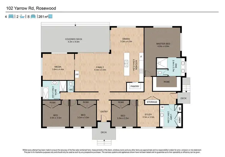 Floorplan of Homely house listing, 102 Yarrow Road, Rosewood QLD 4340