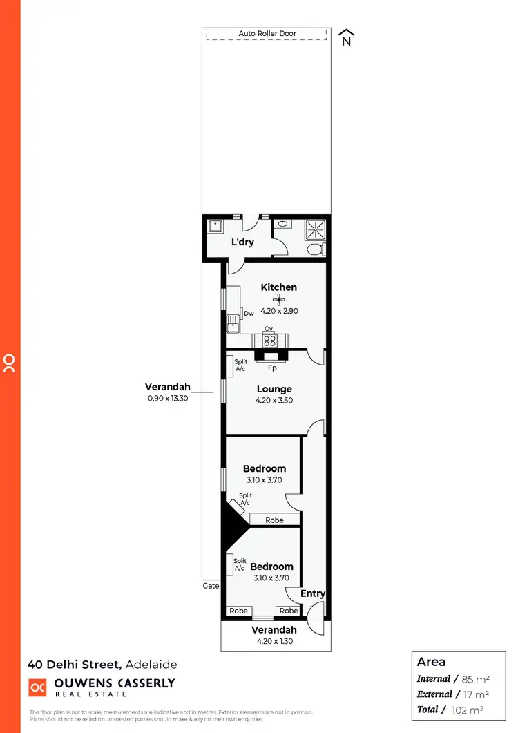 Floorplan of Homely house listing, 40 Delhi Street, Adelaide SA 5000