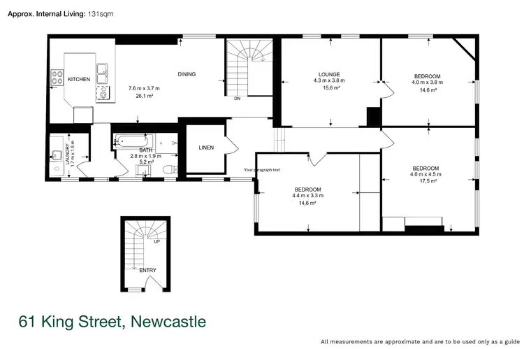 Floorplan of Homely house listing, 61 King Street, Newcastle NSW 2300