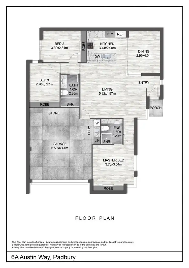 Floorplan of Homely villa listing, 6A Austin Way, Padbury WA 6025