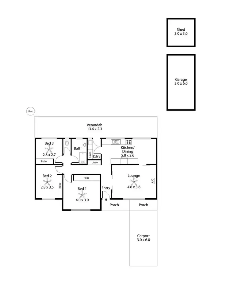 Floorplan of Homely house listing, 9 Pedro Avenue, Morphett Vale SA 5162