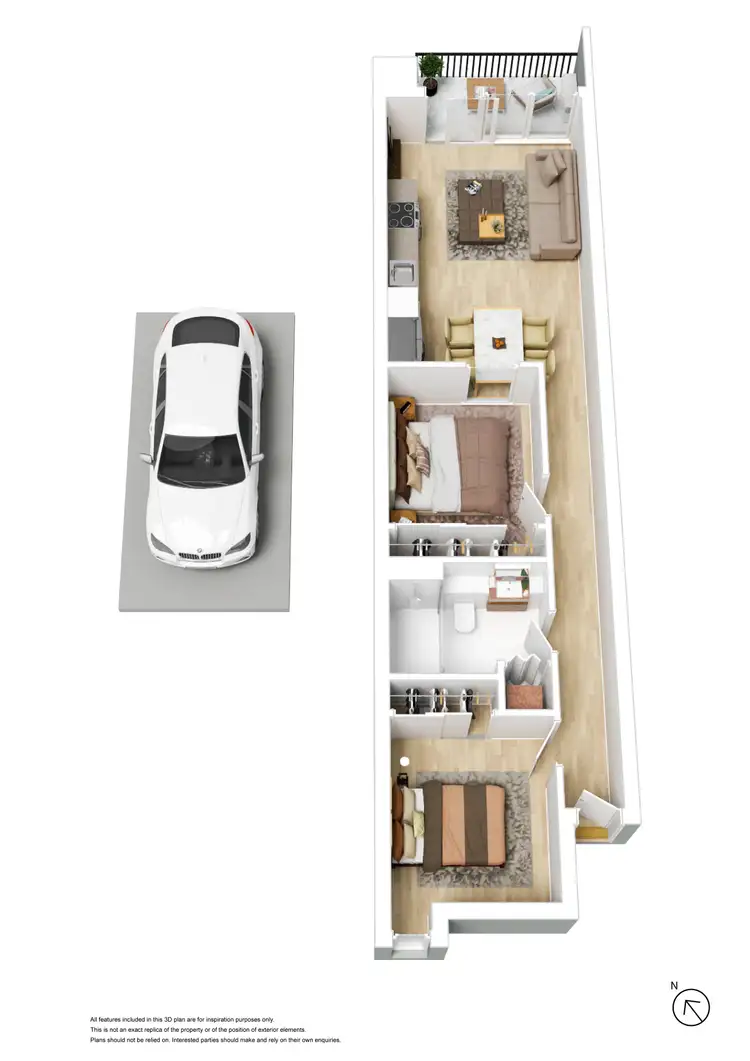 Floorplan of Homely apartment listing, 601/33 Claremont Street, South Yarra VIC 3141