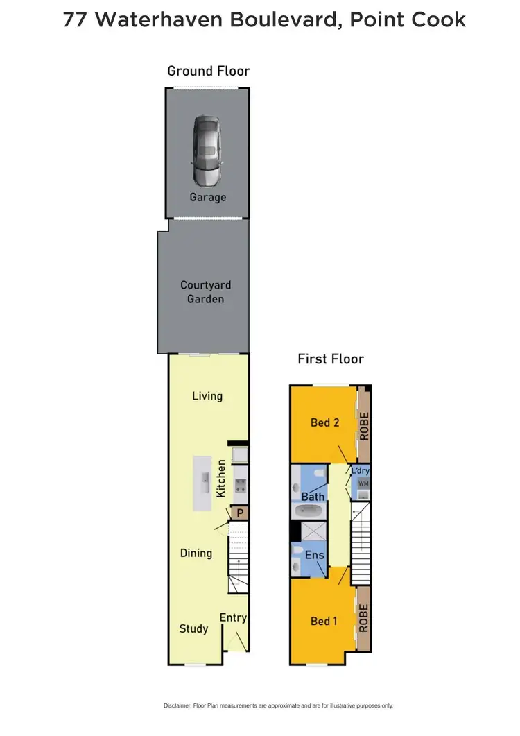 Floorplan of Homely house listing, 77 Waterhaven Boulevard, Point Cook VIC 3030