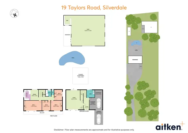 Floorplan of Homely house listing, 19 Taylors Road, Silverdale NSW 2752