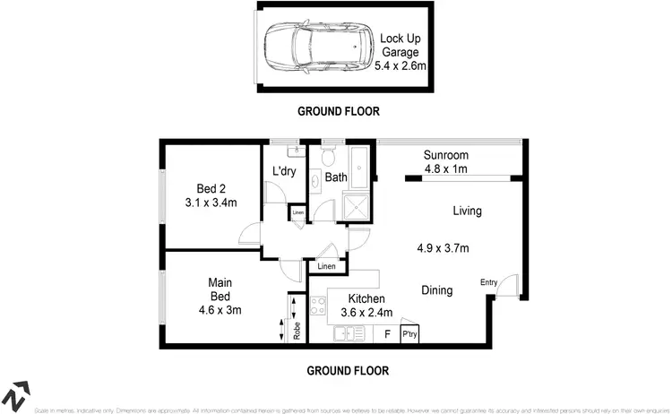 Floorplan of Homely apartment listing, 2/20 Ocean Street, Penshurst NSW 2222