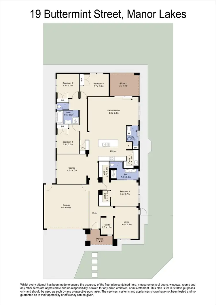 Floorplan of Homely house listing, 19 Buttermint Crescent, Manor Lakes VIC 3024