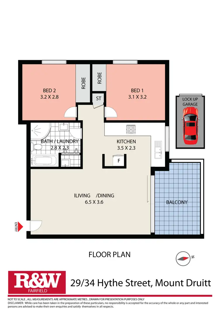 Floorplan of Homely unit listing, 29/34 Hythe Street, Mount Druitt NSW 2770