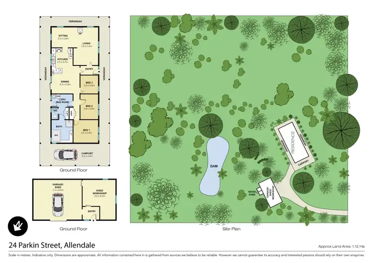Floorplan of Homely house listing, 24 Parkin Street, Allendale VIC 3364