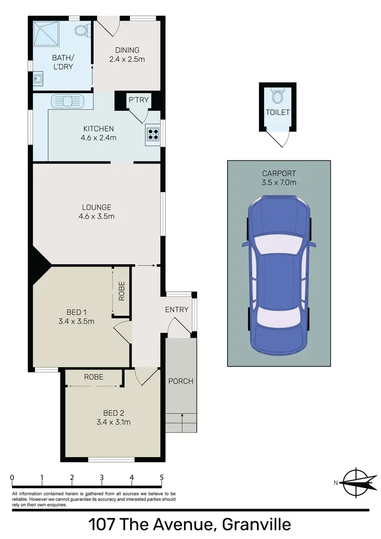 Floorplan of Homely house listing, 107 The Avenue, Granville NSW 2142
