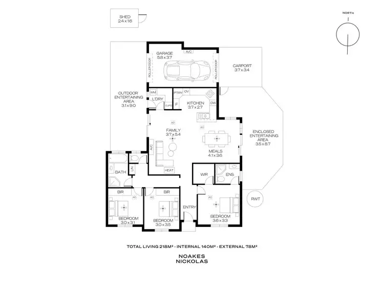 Floorplan of Homely house listing, 36 Benny Crescent, South Brighton SA 5048
