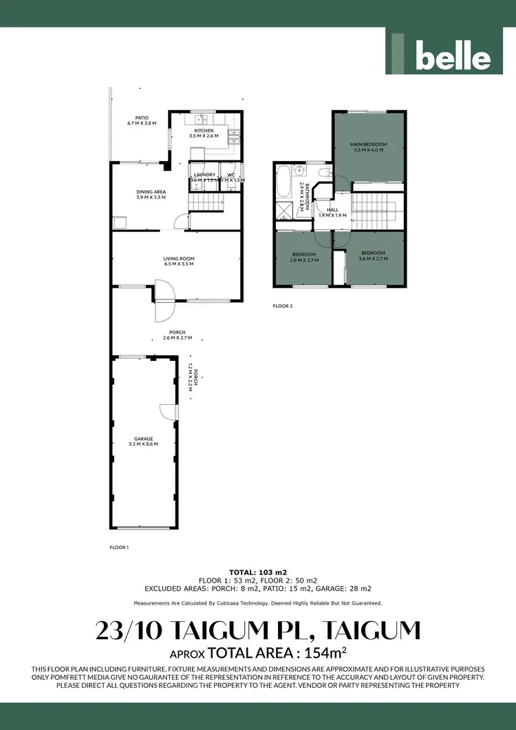 Floorplan of Homely townhouse listing, 23/10 Taigum Place, Taigum QLD 4018