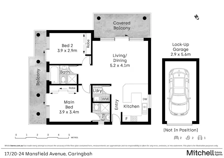 Floorplan of Homely apartment listing, 17/20-24 Mansfield Avenue, Caringbah NSW 2229