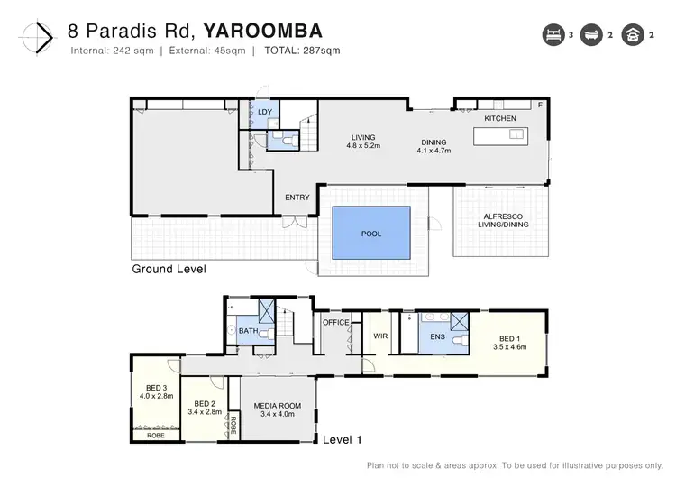 Floorplan of Homely house listing, 8 Paradis Road, Yaroomba QLD 4573