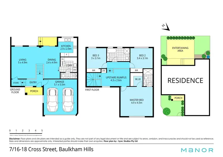 Floorplan of Homely townhouse listing, 7/16-18 Cross Street, Baulkham Hills NSW 2153