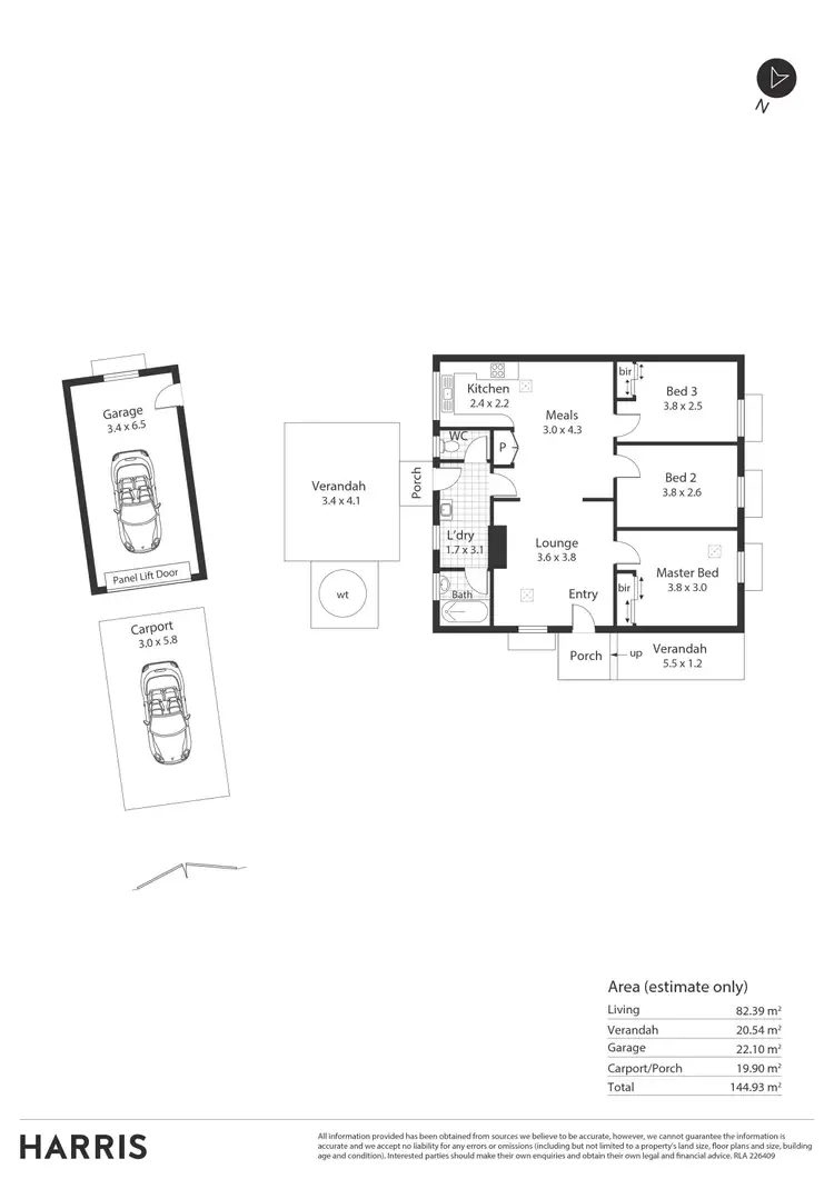 Floorplan of Homely semi-detached listing, 37 Elmgrove Road, Salisbury North SA 5108