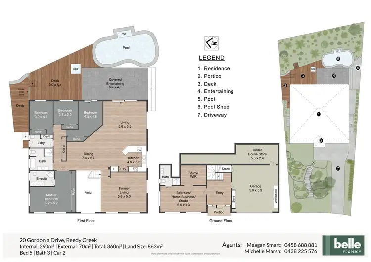 Floorplan of Homely house listing, 20 Gordonia Drive, Reedy Creek QLD 4227
