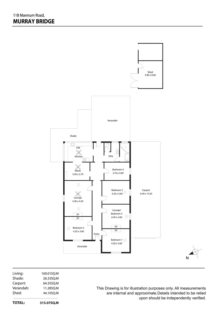 Floorplan of Homely house listing, 118 Mannum Road, Murray Bridge SA 5253