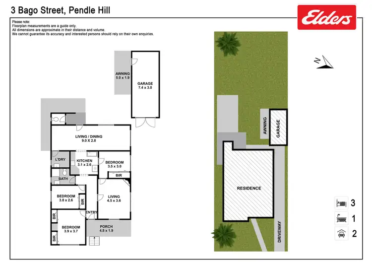 Floorplan of Homely house listing, 3 Bago Street, Pendle Hill NSW 2145
