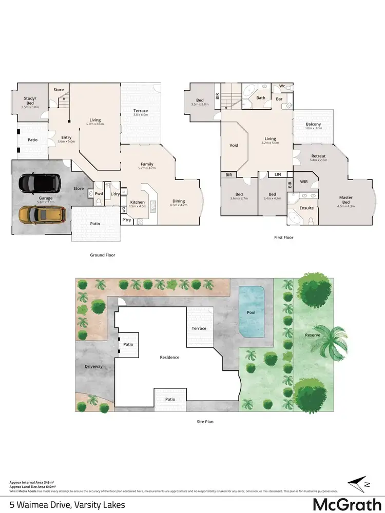 Floorplan of Homely house listing, 5 Waimea Drive, Varsity Lakes QLD 4227