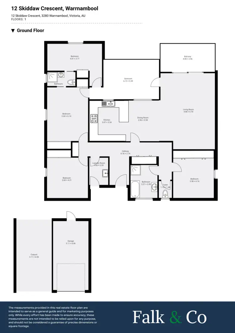 Floorplan of Homely house listing, 12 Skiddaw Crescent, Warrnambool VIC 3280
