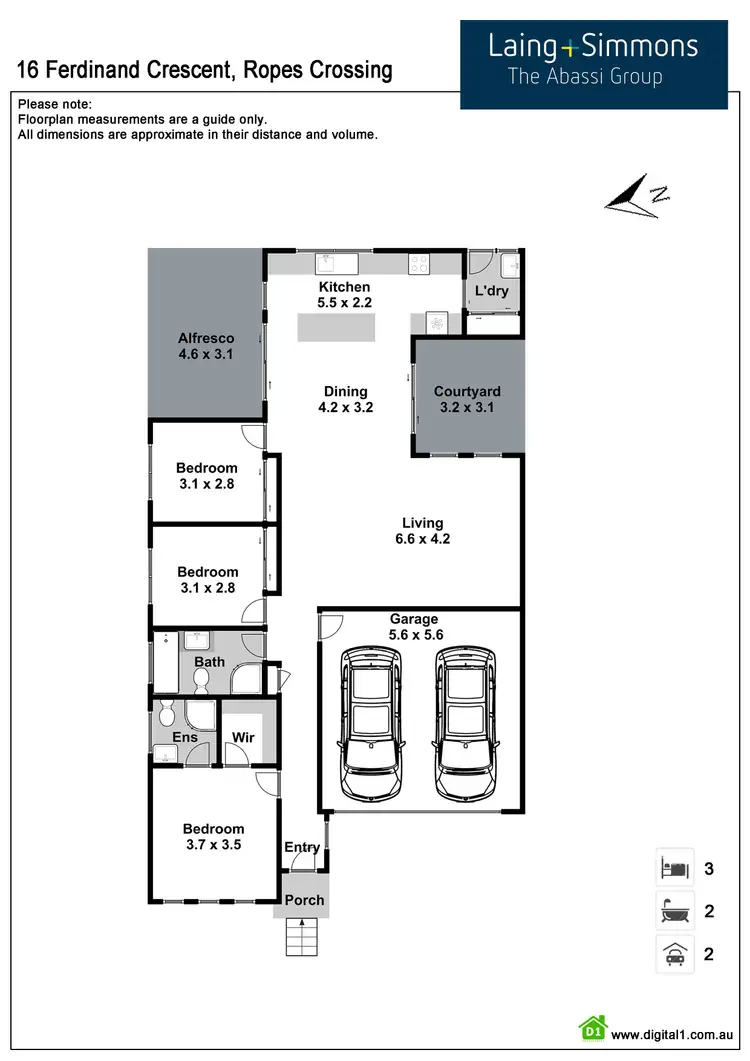 Floorplan of Homely house listing, 16 Ferdinand Crescent, Ropes Crossing NSW 2760