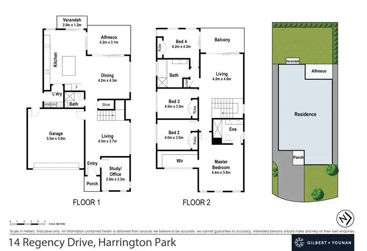 Floorplan of Homely house listing, 14 Regency Drive, Harrington Park NSW 2567