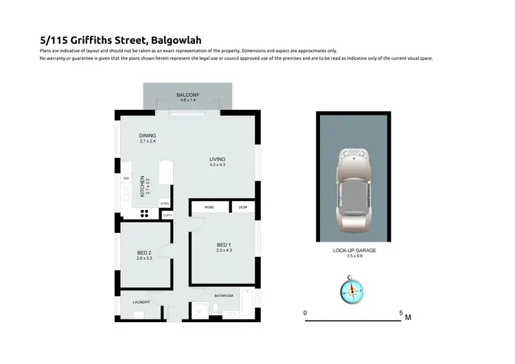 Floorplan of Homely unit listing, 5/115 Griffiths Street, Balgowlah NSW 2093