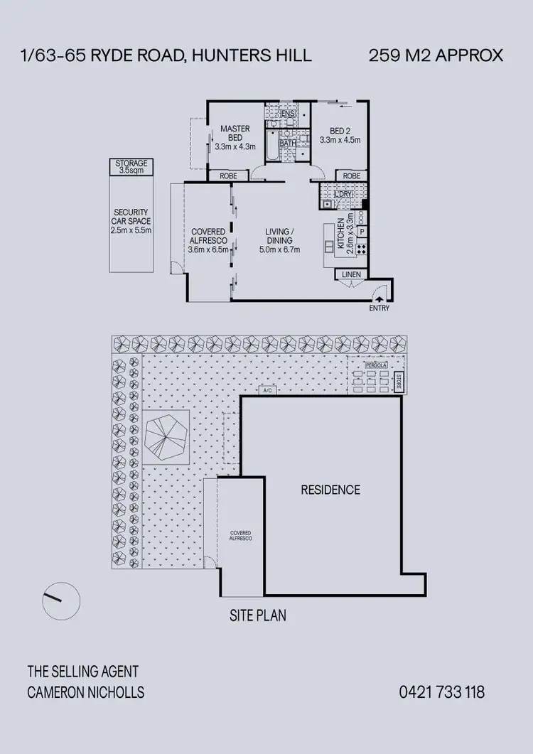 Floorplan of Homely apartment listing, 1/63-65 Ryde Road, Hunters Hill NSW 2110