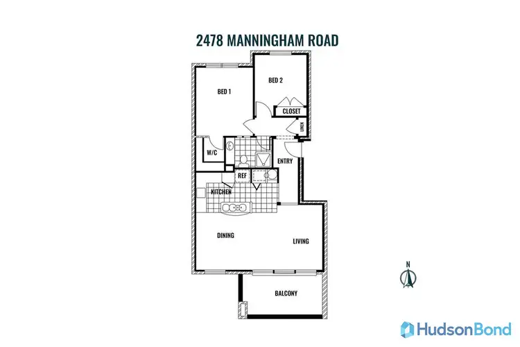 Floorplan of Homely apartment listing, 24/78 Manningham Road, Bulleen VIC 3105