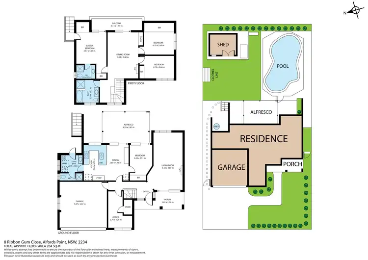 Floorplan of Homely house listing, 8 Ribbon Gum Close, Alfords Point NSW 2234