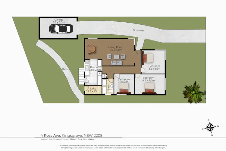 Floorplan of Homely house listing, 4 Ross Avenue, Kingsgrove NSW 2208