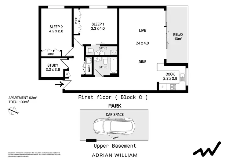 Floorplan of Homely apartment listing, 17/793-799 New Canterbury Road, Dulwich Hill NSW 2203