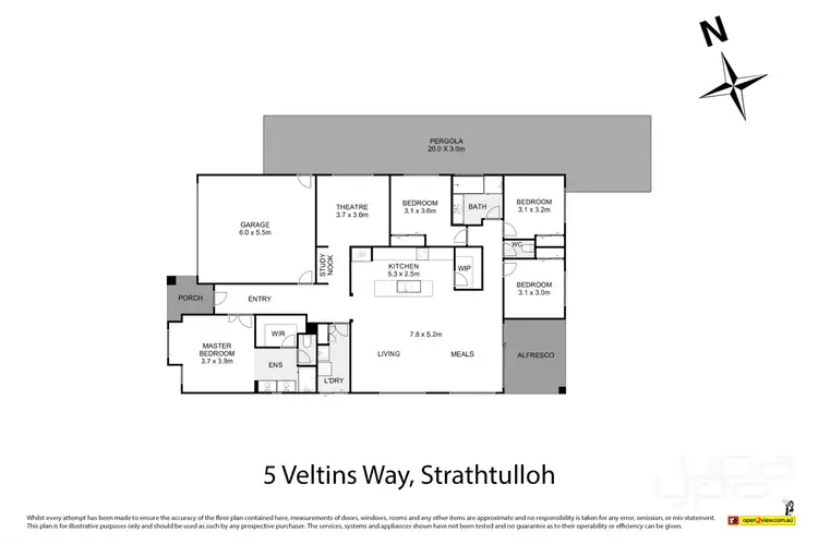 Floorplan of Homely house listing, 5 Veltins Way, Strathtulloh VIC 3338