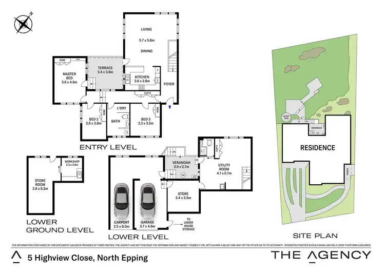 Floorplan of Homely house listing, 5 Highview Close, North Epping NSW 2121