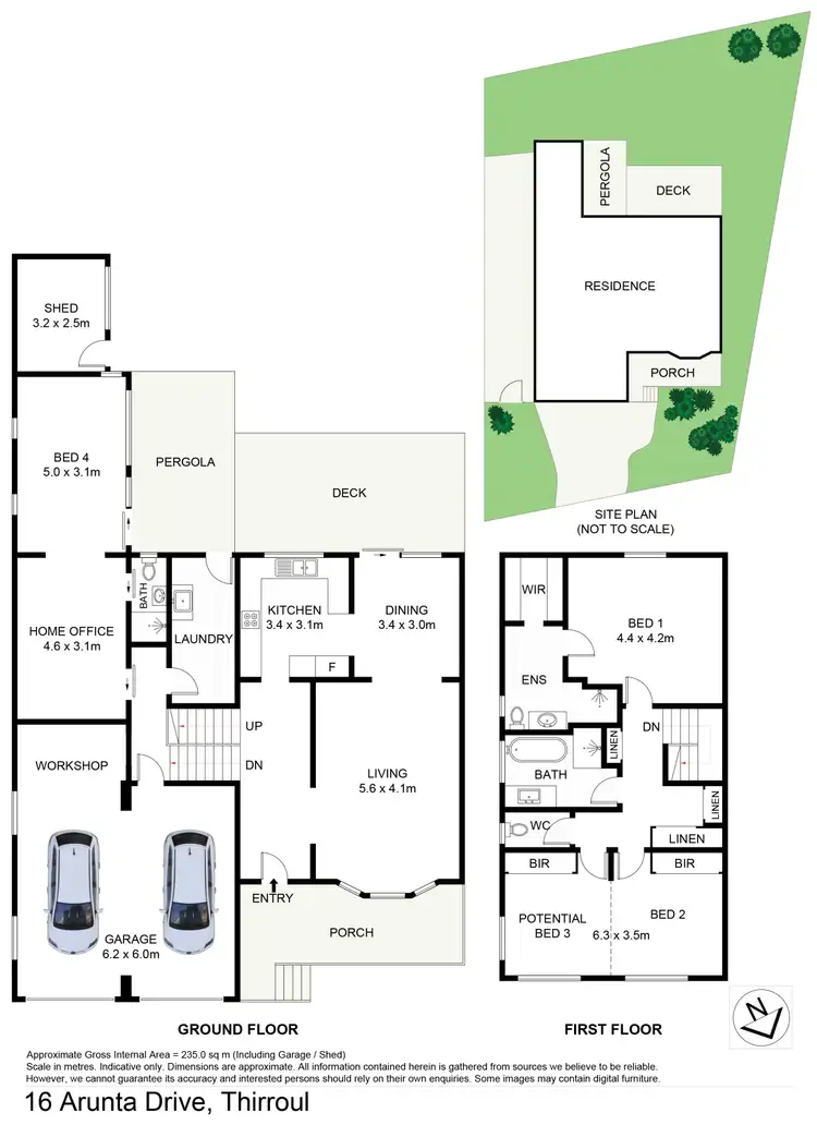 Floorplan of Homely house listing, 16 Arunta Drive, Thirroul NSW 2515