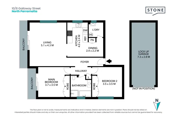 Floorplan of Homely apartment listing, 10/8 Galloway Street, North Parramatta NSW 2151