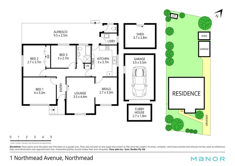 Floorplan of Homely house listing, 1 Northmead Avenue, Northmead NSW 2152