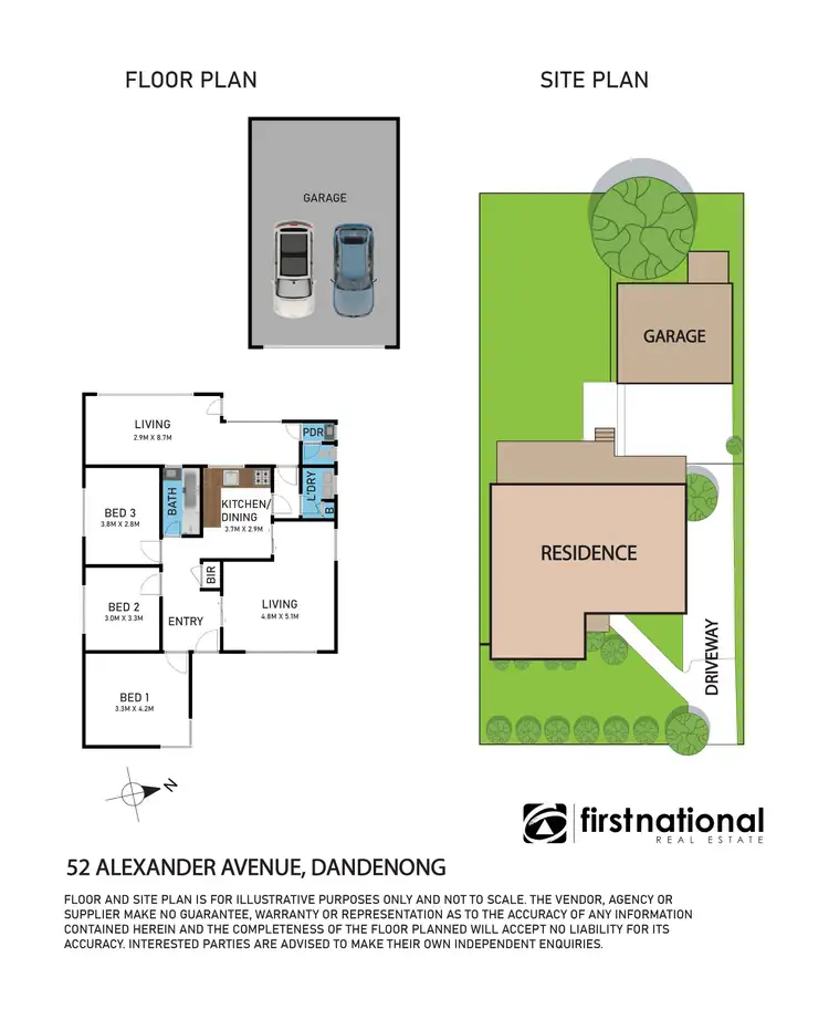 Floorplan of Homely house listing, 52 Alexander Avenue, Dandenong VIC 3175